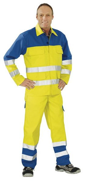 Planam Major Protect Warn Jacke 1-lagig, warngelb/kornblumenblau, Größe 94, 5202094