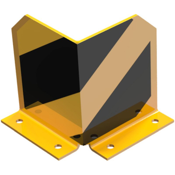 Stein HGS Anfahrschutz -Solid- 90° Winkel, 200 mm / 5 mm, Streifen zur Selbstbeklebung beigelegt, 477.84b