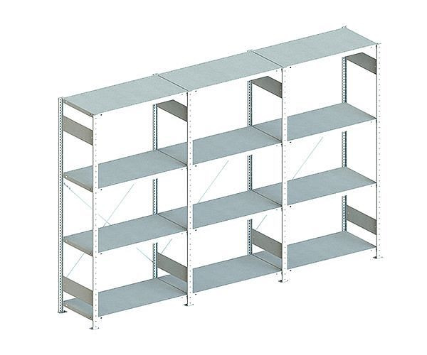 Meta CLIP SET 150 Regal 2000x3068x536 mm, verzinkt, Bodenanzahl: 12, 20095578