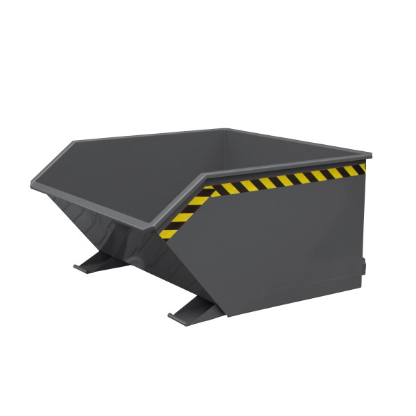 Eichinger Industrie Späne-Kippbehälter mit Siebeinsatz und Ablasshahn, 1000 kg, 300 Liter, enzianblau, 20460400000097