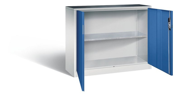 C+P Werkzeugschrank Acurado, H1000xB1200xT400mm, Farbe: Lichtgrau / Enzianblau, Muldengriff, 8830-000 S10203