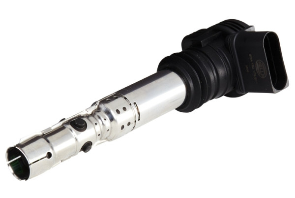 HELLA Zündspule, 12V, 4-polig, Kerzenschachtzündspule, gesteckt, 5DA 193 175-911