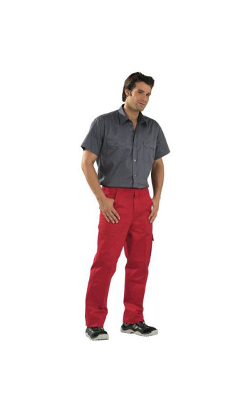 Planam BW 290 Cargo-Bundhose, mittelrot, Größe 52, 0183052
