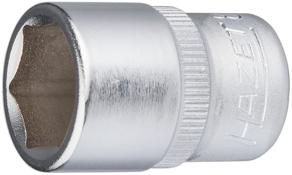 Hazet Steckschlüsseleinsatz, Sechskant, Vierkant hohl 6,3 mm (1/4 Zoll), 12 mm, Mit Rändelung, 850-12