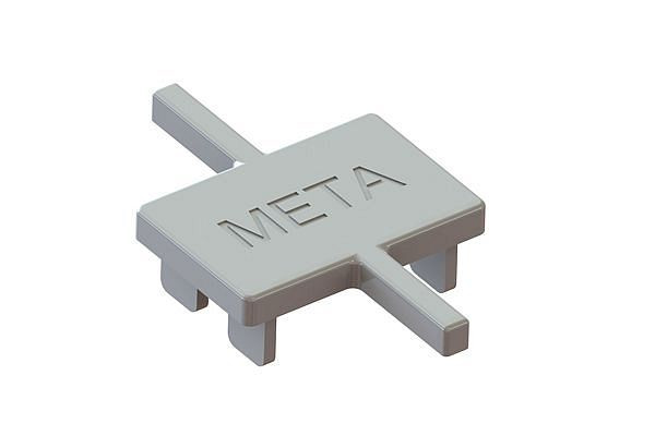 Meta PVC - Abdeckkappe CLIP DR RAL 7035 doppelseitig, 20058699