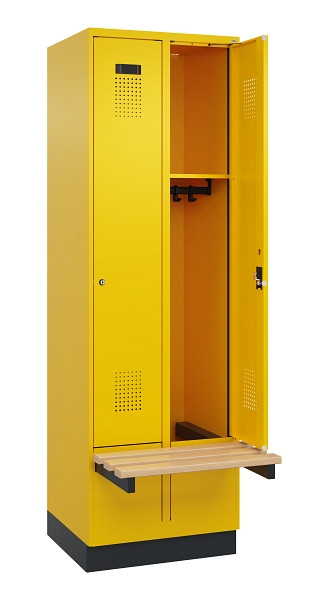 C+P Spind Evolo PLUS, 2 Abteil, 1950x600x815mm, 1023/1023, Zylinderschloss, 049040-20 S10049