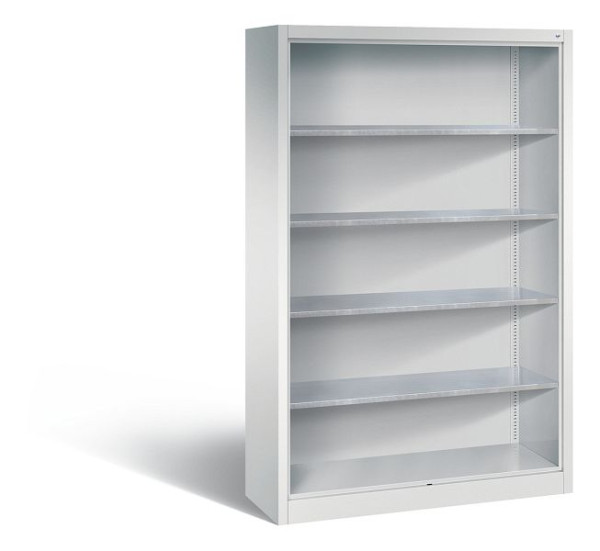 C+P Stahlregal mit Rückwand Acurado, H1950xB1200xT400mm, Farbe: Lichtgrau, 8930-02 S10000