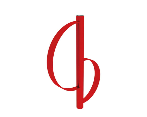 Procity Fahrradbügel Province Klassik, gebürsteter Edelstahl, RAL 3020, 207395.3020