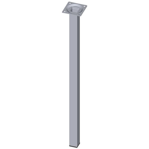 Element System STAHLROHRFUSS, LOSE, 25X25, M10, 500 mm, CHROM, VE: 4 STÜCK, 11101-00049
