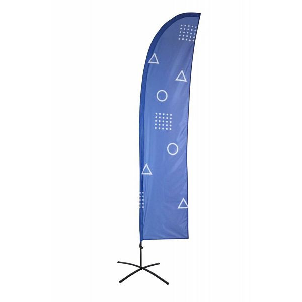 Showdown Displays Beachflag Budget Wind-Form L Eco-Druck, BFBW-LG-ECO