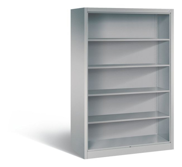 C+P Stahlregal mit Rückwand Acurado, H1950xB1200xT600mm, Farbe: Weißaluminium, 5 OH, 9390-000 S10018
