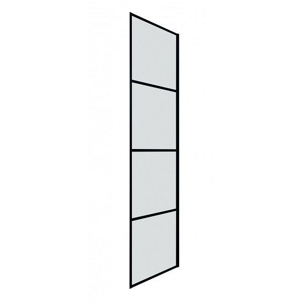 Sanotechnik Fixglas Elite Schwarz Matt, 90cm 88,5-90x195cm, F90B3