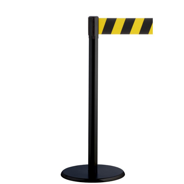 Stein HGS Personenleitsystem 'P-Line Harmony' aus Metall, schwarz, breites Gurtband, schwarz/gelb, 3,8 m, 65863.0010