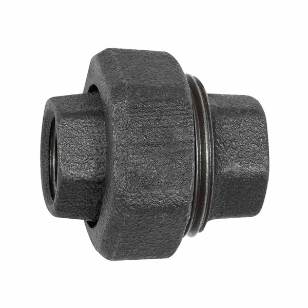 Riegler Verschraubung 340, konisch dichtend, Rp 3/8, Rp 3/8, Temperguss schwarz, 133822