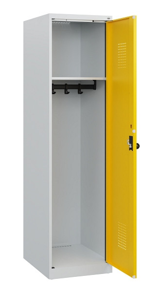 C+P Spind Evolo PLUS, 1 Abteil, 1530x400x500mm, 7035/1023, Drehriegel, 0490005-12 S10001