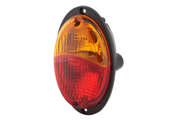 HELLA Heckleuchte, Agroluna, Glühlampe, 12/24V, Einbau/Anbau/geschraubt, ECE, Lichtscheibenfarbe: rot/gelb, rechts, 2SD 343 130-227