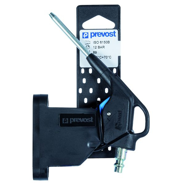 Prevost prevoS1 Blaspistole mit Wandhalterung Bg Fix+Ps1, Düse: Metall MTL, blau, FIBG 06MTLP