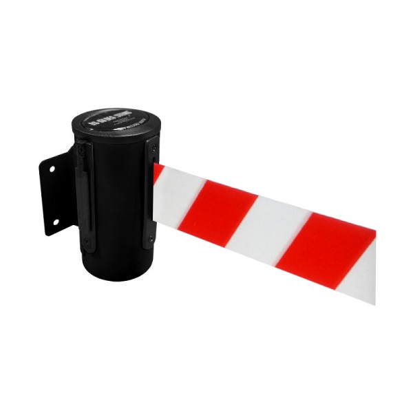 Stein HGS Wandgurtkassette -P-Line Utility-, schwarz, rot/weiß diagonal (schraffiert), mit Sicherheitsverschluss (selbstlösend), 12846j-1303