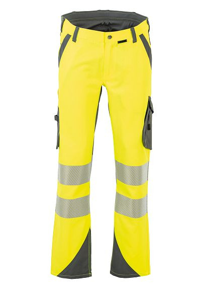 Planam Norit Warnschutz Herren Bundhose gelb/zink 62, 5921062
