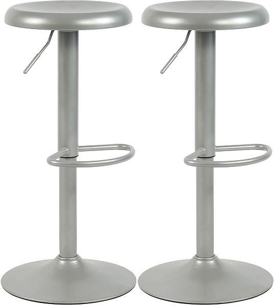 CLP Barhocker Williston, silber, VE: 2 Stück, 327119