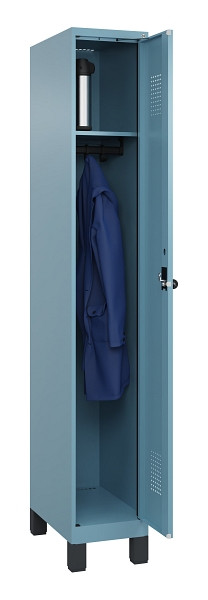 C+P Spind Evolo PLUS, mit Füßen, 1 Abteil, 1950x300x500mm, 0010/0010, Verschluss Drehriegel, Ablageböden 1, 049010-10 S10022