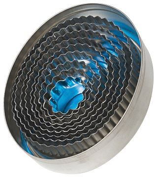 Contacto Ausstechform oval, wellig, VE: 9 Stück, 619/009