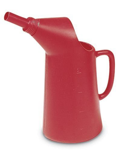 DENIOS Abfüllkanne aus Polyethylen (PE), 2 Liter Volumen, rot, 117-409