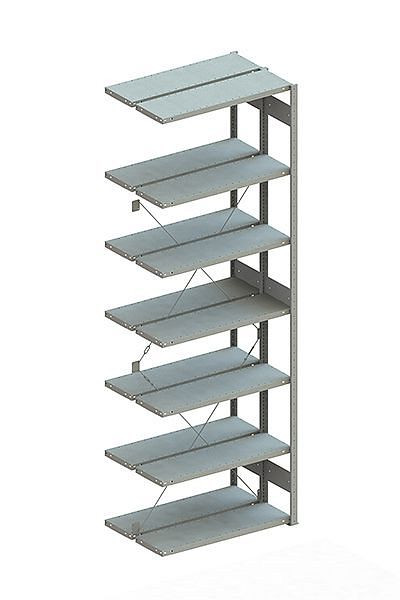 Meta CLIP 100 DAR 3000x1000x300 mm, RAL 7035, Bodenanzahl: 2 x 7, 20070667