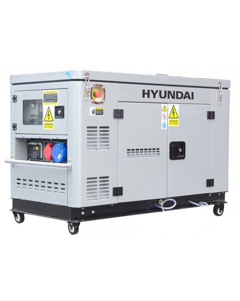 HYUNDAI Diesel Generator DHY12000XSE-T D, Generator Max. Leistung: 12.5 kVA (400 V) / 10.0 kW (230 V), DHY12000XSE-T D