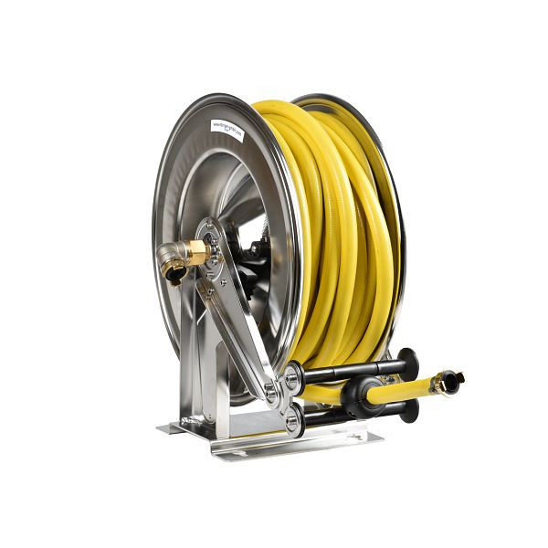Ebinger Schlauchaufroller OSM 610, Max. 9bar/50°C, 15m - 1" PVC-Gewebeschlauch, Gehäuse: Edelstahl, 1.614.132