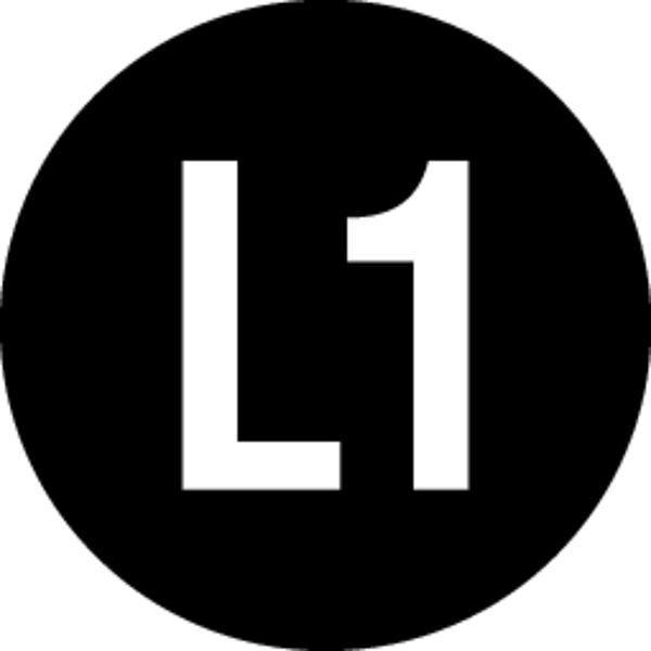 Schilder Klar Maschinenkennzeichnung Wechselstromnetz Außenleiter 1, 16 mm Folie selbstklebend, VE: 100 Stück, 335/62