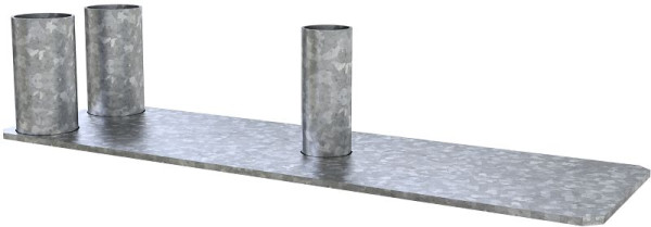 Schake Fußplatten-Adapter, verzinkt, 3199F, 4250384760076