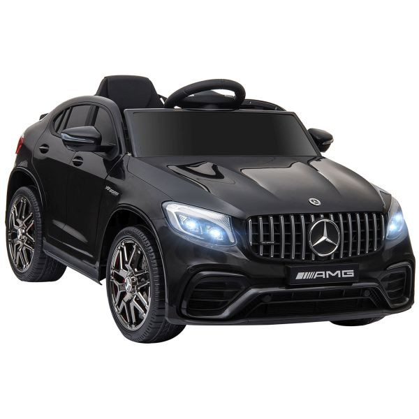 HOMCOM Kinderfahrzeug Elektroauto Mercedes-Benz Fernbedienung MP3 PP 2 Farben, 370-074V90BK