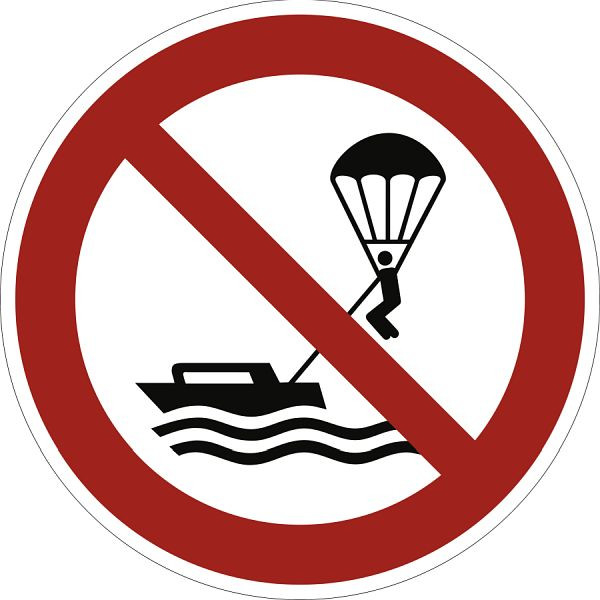 Moedel Parasailing verboten ISO 20712-1, Aluminium, Ø 400 mm, 58551