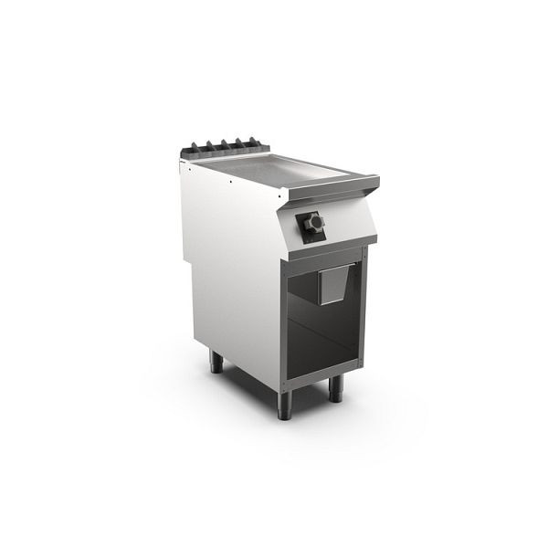 Mareno M1-700 elektrische Grillplatte mit glatter, matter Chromplatte, 40cm, 400(B)x750(T)x900(H)mm, FT74ELCSG, 171.235