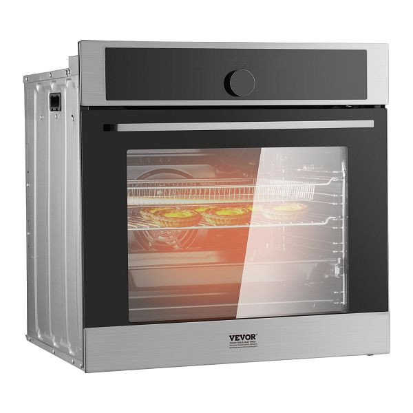 VEVOR Einzel-Wandofen Elektrischer Einbau-Wandofen 16 Funktionen 3550W 76L, QRSDKXSXK315DHPQNV2