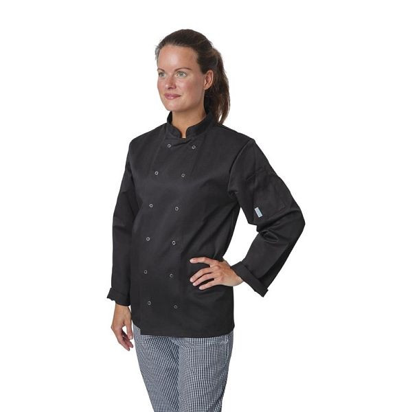 Whites Vegas Kochjacke lange Ärmel schwarz M, A438-M