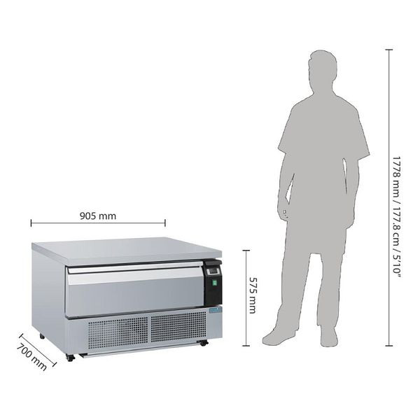 Polar Serie U Unterbaukühl- oder -gefrierschrank mit 1 Schublade 2 x GN 1/1, DA994