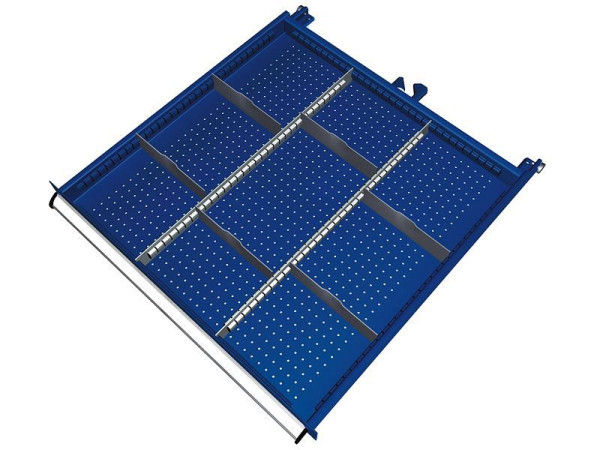 KLW Einteilungsmaterialsatz für Schubladen Fachhöhe 100 & 125 mm in SGB - Schrank, Schrankgröße 725 x 750 mm B x T, B05, SGB-B05-068