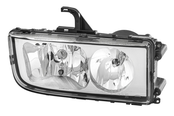 HELLA Halogen-Hauptscheinwerfer - für u.a. Mercedes-Benz Axor II - ECE - für Rechtsverkehr - rechts, 1DB 247 011-021