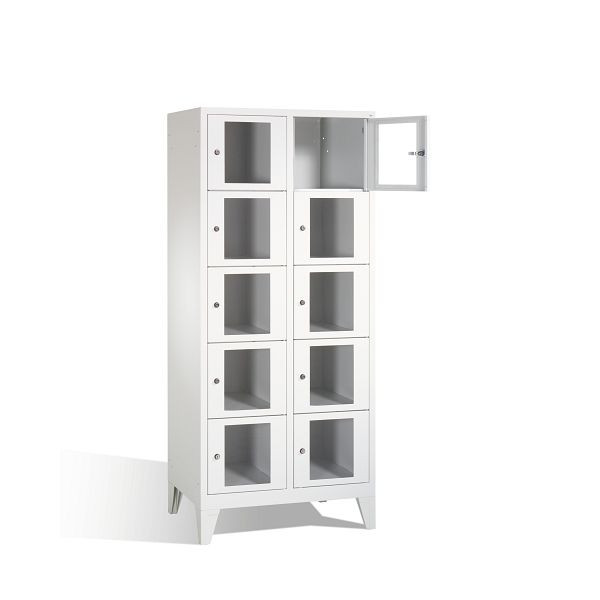 C+P Schließfachschrank Classic, H1850xB810xT500mm, Farbe: Lichtgrau, 8010A225 S10000