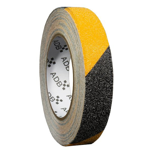 ADB Antirutschband gelb/schwarz, 2,5 cm x 10m, Stärke: 0,6mm, 99116