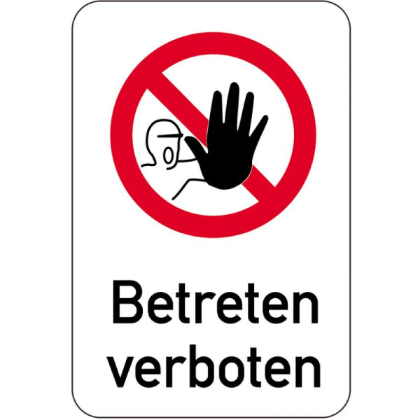 Stein HGS Sonderschild, Betreten verboten, 400 x 600 mm, 14972