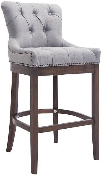 CLP Barhocker Lakewood Stoff, Antik, hellgrau, 101205855