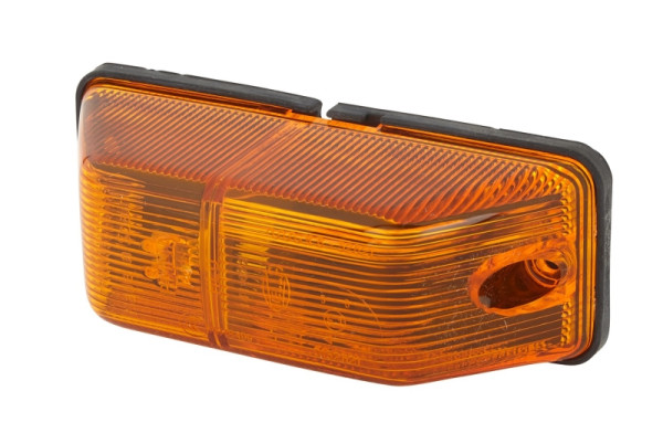 HELLA Zusatzblinkleuchte - Glühlampe/Halogen - 12/24V - Anbau/Schraubanschluss - Lichtscheibenfarbe: gelb - Male - rechts/seitlicher Anbau, 2BM 006 692-021