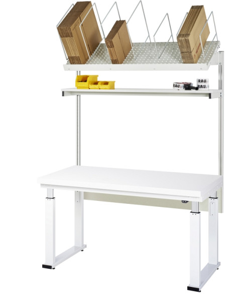 RAU Packtisch Komplettset 01, 08-WB, B1500 x T900, H-Platte, 08-WB-150-090-H-VP01.12