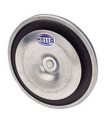 HELLA Horn, B36, 24V, 116dB(A), Frequenzbereich: 335Hz, Tiefton, Gehäusefarbe: grau, Flachsteckanschluss, 53 mm, 3BA 002 768-382