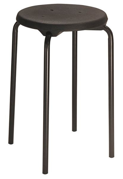 Bedrunka+Hirth Stapelhocker, hoch, Sitzfläche: Buche, Gestell: schwarz, Maße in mm (H): 580, 05.3258.02