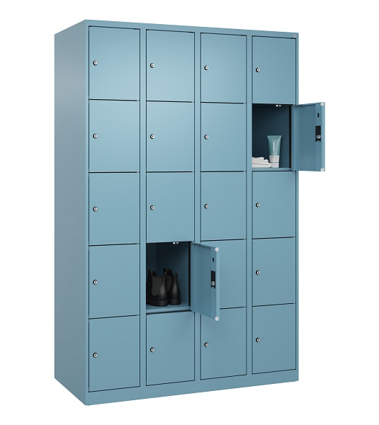 C+P Schließfachschrank Evolo PLUS, 20 Fächer, 1850x1200x500mm, 0010/0010, 049000-405 S10021