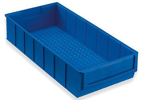 DENIOS Regalkasten classic-line A2-B, PP, 185 x 400 x 81 mm, blau, VE: 8 Stück, 265157
